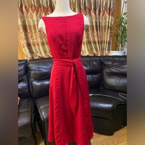 Eden Maids 6 Red Sleeveless Dress